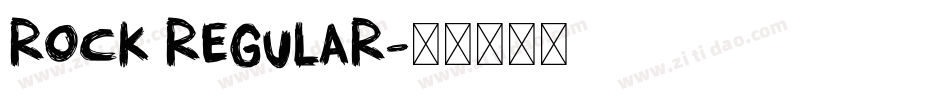 Rock Regular字体转换